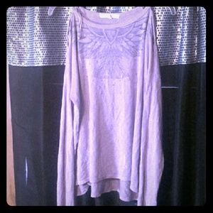 Purple shirt with design